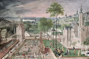 Frühling im Schlossgarten, 1584